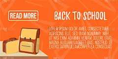 back to school banner icon and logo isolated