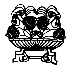 器皿剪纸图纹素材ai格式|窗花|工艺品|古风|黑白|剪影|剪纸|镂空|民间艺术|矢量素材|贴纸|园林素材|装饰