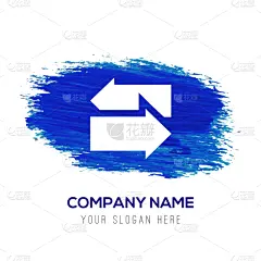 侧面视角,光标,蓝色,水彩背景,数字2,分离着色,白色,创造力,下一个,商务