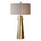 Maris Gold Table Lamp | Modern Table Lamp by Uttermost at Contemporary Modern Furniture  Warehouse - 1