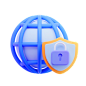 Network Security 3D Icon