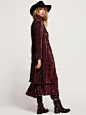 Free People Printed Velvet Duster at Free People Clothing Boutique