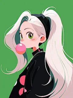 动漫卡通女孩形象Midjourney关键词