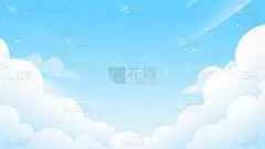 气象系列插画云朵天空