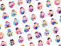Paperpillar Team Expressions expression mood simple illustration avatar team character avatars