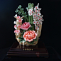 绝美瓷雕，寓意：节节高升#手工# #艺术# #陶瓷# #创意#