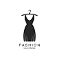 连衣裙服装店标志logo矢量图设计素材