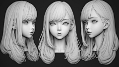 Annemr1331采集到3D人物模型