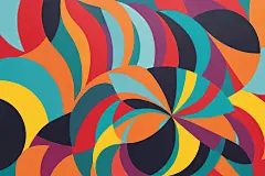 彩色几何奶茶饮料咖啡杯样机模型