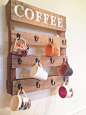 DIY Pallet Coffee Cup Holder: 