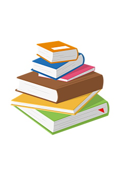 秃了但更强了采集到手绘卡通复古现代书籍书本学习透明免抠png图案 ps