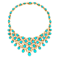 CARTIER A Turquoise and Diamond Necklace
