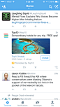 Twitter iPhone home, feeds screenshot