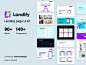 Landify 落地页ui设计组件工具集 uikit .fig素材下载 - 豆皮儿UI