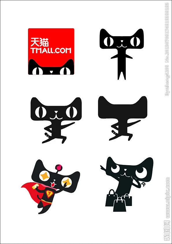 天猫 LOGO 形象大图 点击还原-花瓣网