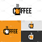 coffee cafe logo templates with modern style