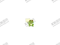卡通青蛙 【酷图网】可爱,卡通,动物,壁纸,青蛙,举牌