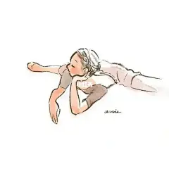 舞蹈女孩插画头像壁纸分享