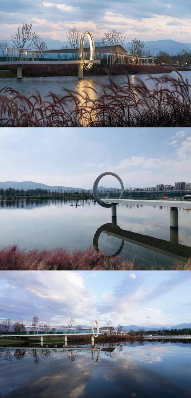 邛海17度星月湖公园 设计还充分利用了场地本身的地形特点，创造了许多吸引人的空间景象：在微风徐徐的傍晚，月升湖面镜波开，在湖中洒下微微星光 ...
