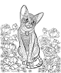 动漫插画动物人物卡通手绘线稿黑白临摹背景上色装饰矢量图片素材-tmall.com天猫