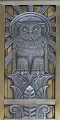 another nice owl : ) - [Owl above door to center reading room on fifth floor. Library of Congress John Adams Building, Washington, D.C.] (LOC)