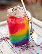 Rainbow Cake in Jar #赏味期限#