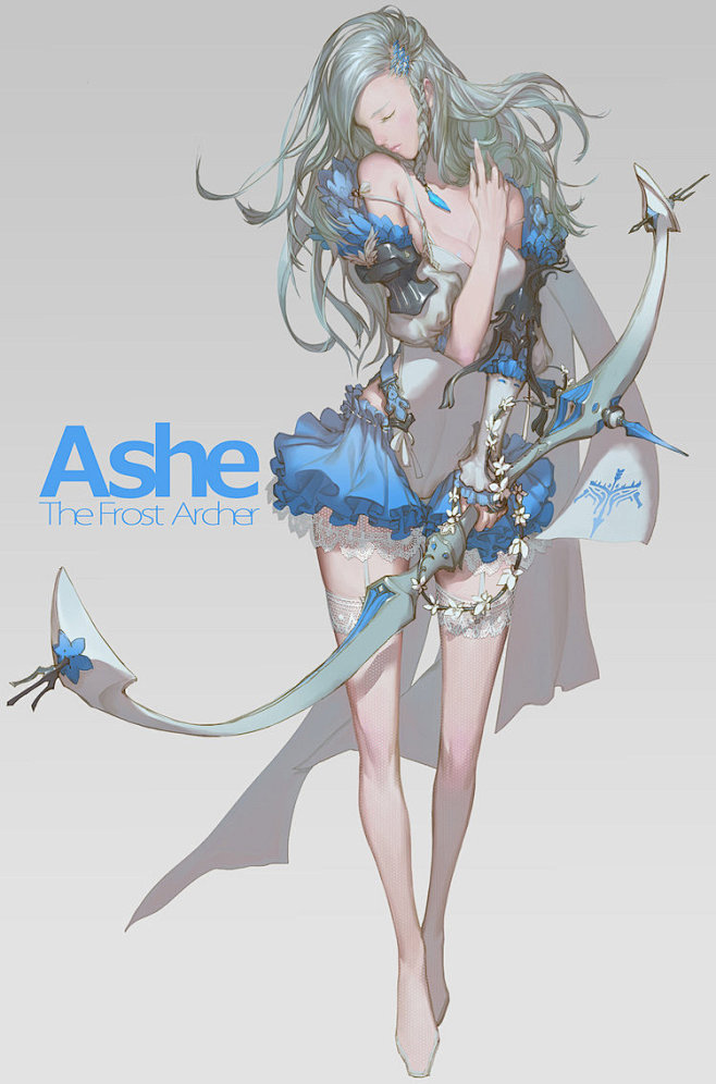 Ashe-O黄铮O_插画,角色设定,原创...