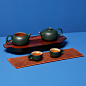 哲品茶具——柿形壶茶具套装一壶2杯
