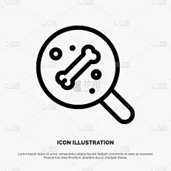 科学,动物骨,线图标,焦点,骷髅图,视力,古董,危险,透镜,搜寻