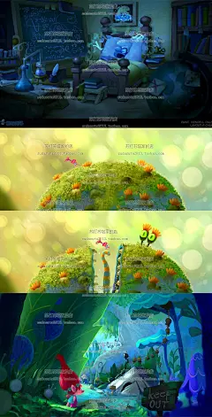 4700张欧美完美大师CG插画风格多样大片背景游戏角色人物设定参考-淘宝网