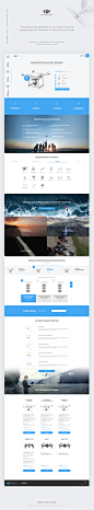 Dji Phantom landing page on Behance