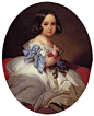 Princess Charlotte of Belgium  by Franz Xaver Winterhalter: 