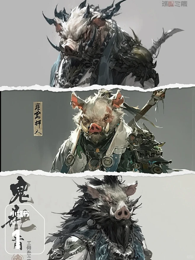 --传说神话系列-猪妖 - 小红书-花瓣网