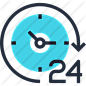 24 hours premium icon
