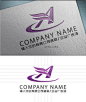 a字母LOGO标志设计 AI
