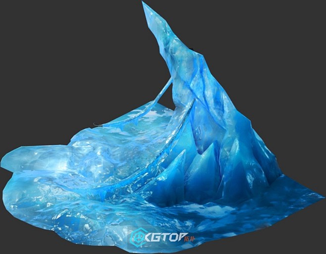 一套冰山物件模型冰锥冰堆冰石3Dmax模...