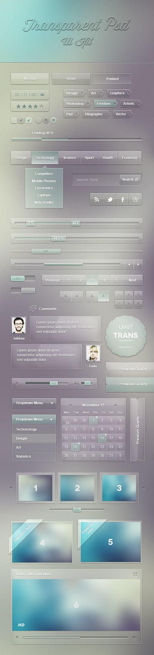 Free Transparent UI ...