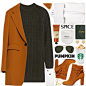 A fashion look from October 2016 featuring cut loose tops, long line blazer and suede ankle bootie. Browse and shop related looks.