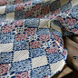 良布集 日本进口 自然肌理褶皱桑蚕丝真丝棉印花布 手工服装面料-淘宝网
