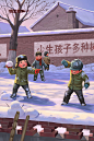 玩雪_CZH-时光机__插画师作品_涂鸦王国gracg.com