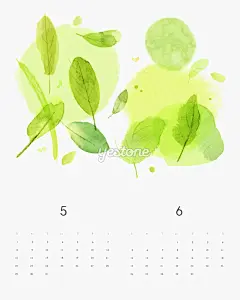 韩国插画_台历_日历_插画_风光_风景_清新_Yestone邑石网_高品质的版权图片及商业...
