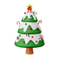 Christmas Tree Decoration  3D Icon