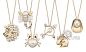 颈上一抹光华！迪奥(Dior) 2013年推出全新十二星座系列珠宝吊坠项链，以圆润珍珠、黄金、璀璨的钻石为点缀
