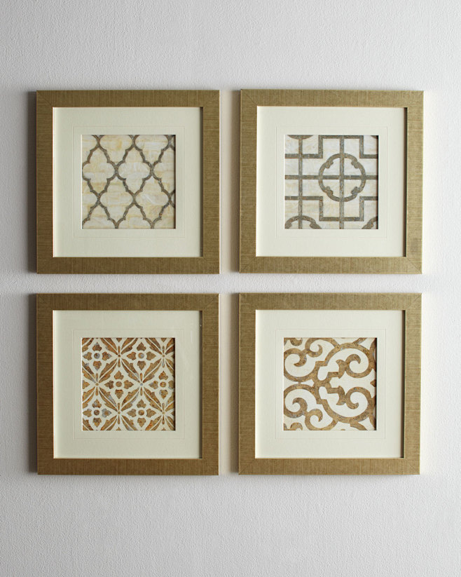 Four Geometric Print...
