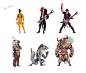 'HERO ARENA', Jong Min Lee : Character artworks for ver. Alpha  canceled...  Thumbage