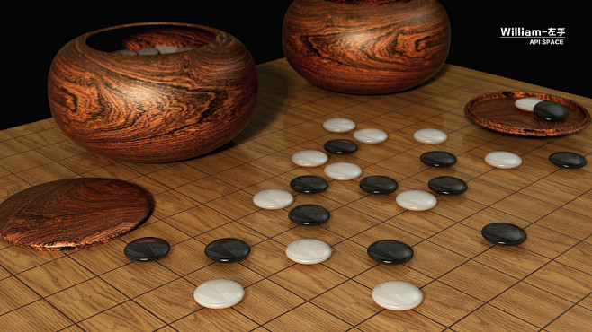 围棋渲染小练习。