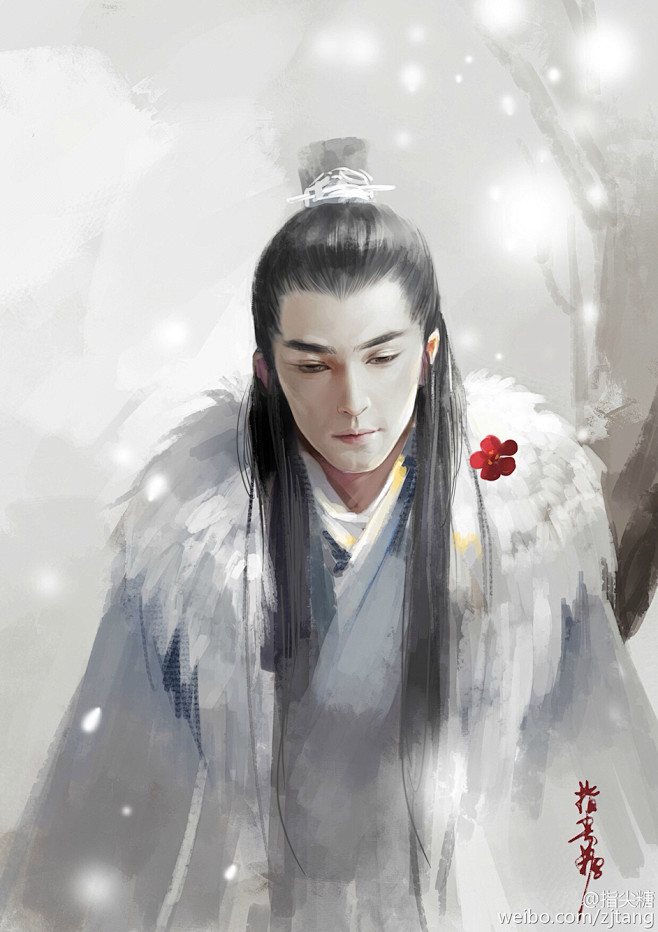 古风手绘插画  指尖糖  琅琊榜
