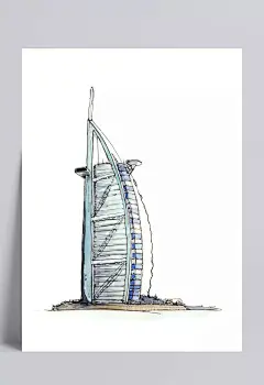 精美手绘名胜古迹建筑|手绘插画,名胜古迹,著名城市,玛雅金字塔,美国金门大桥,紫禁城,好莱坞,英国大桥,荷兰风车,乐山大佛,凯旋门,英国大本钟,迪拜帆船酒店,埃菲尔铁塔,角斗场,雅典建筑,白宫,埃及金,卡通元素,手绘/卡通