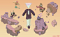 Art of OlliOlli World 2/12 - Welcome to Radlandia! (Game map and introduction's illustrations)