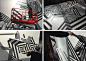  Klebebande Berlin (Tape Art) - Adobe remix  : As part of the Adobe Remix project the art collective Klebebande from Berlin takes on the Adobe logo and creates a stunning "tape-art" installation including great 3D effects.To be part of this majo